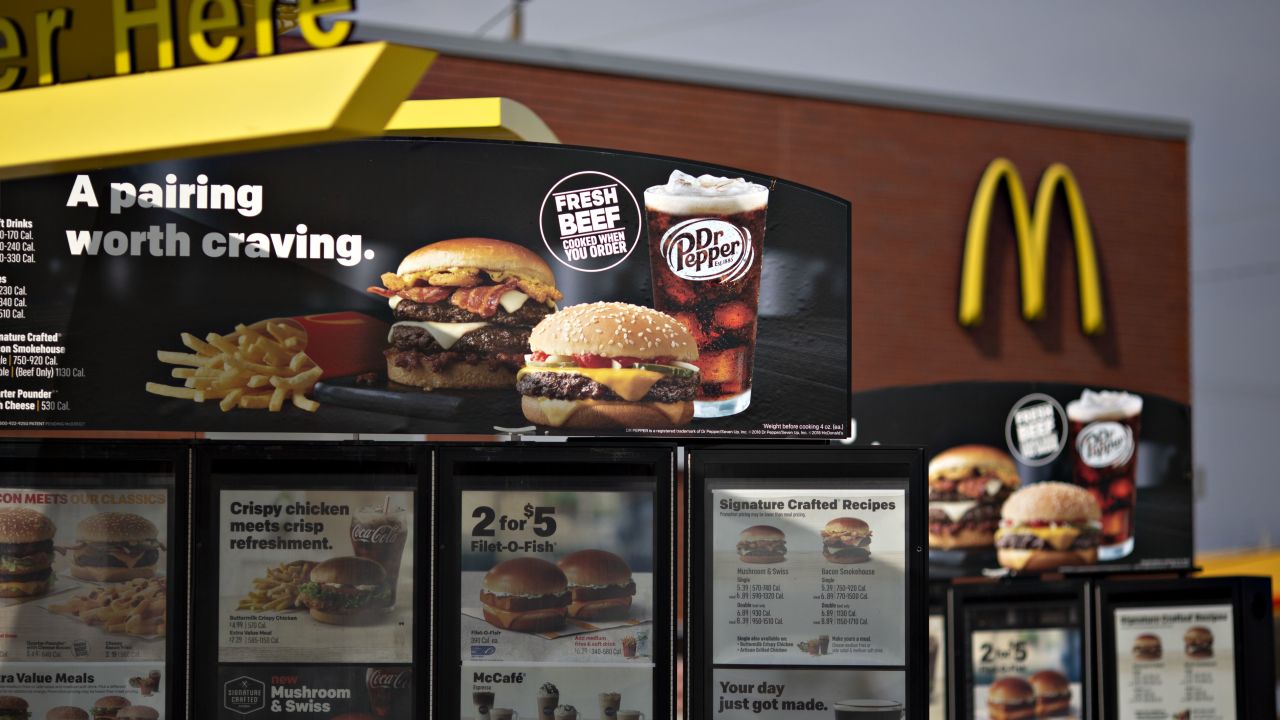 The fresh beef quarter-pound burgers have helped boost McDonald's sales. 