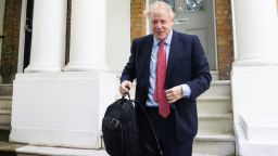 LONDON, ENGLAND - JUNE 21: Conservative leadership candidate, Boris Johnson departs from his home on June 21, 2019 in London, England. Johnson topped yesterday's Conservative leadership ballot with 160 votes, with Jeremy Hunt in second place on 77 votes. Johnson and Hunt will now campaign to party members prior to a final ballot, the result of which will be announced during the week of 22 July. (Photo by Luke Dray/Getty Images)