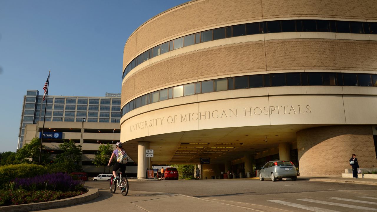 University of Michigan hospital main entrance
