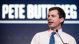 COLUMBIA, SC - JUNE 22: Democratic presidential candidate South Bend, Indiana Mayor Pete Buttigieg addresses the crowd at the 2019 South Carolina Democratic Party State Convention on June 22, 2019 in Columbia, South Carolina. Democratic presidential hopefuls are converging on South Carolina this weekend for a host of events where the candidates can directly address an important voting bloc in the Democratic primary. (Photo by Sean Rayford/Getty Images)
