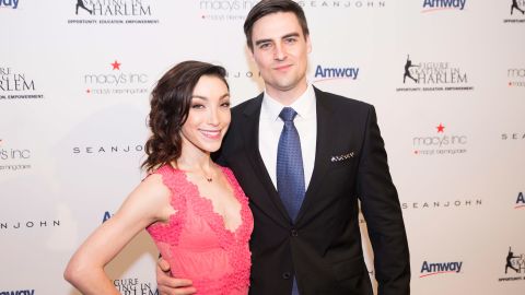 Meryl Davis and Fedor Andreev attend the Skating With The Stars Gala in 2016 in New York City.
