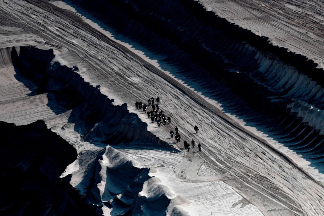 The protesters ignored warnings from the police and the energy company as they descended into the mine.