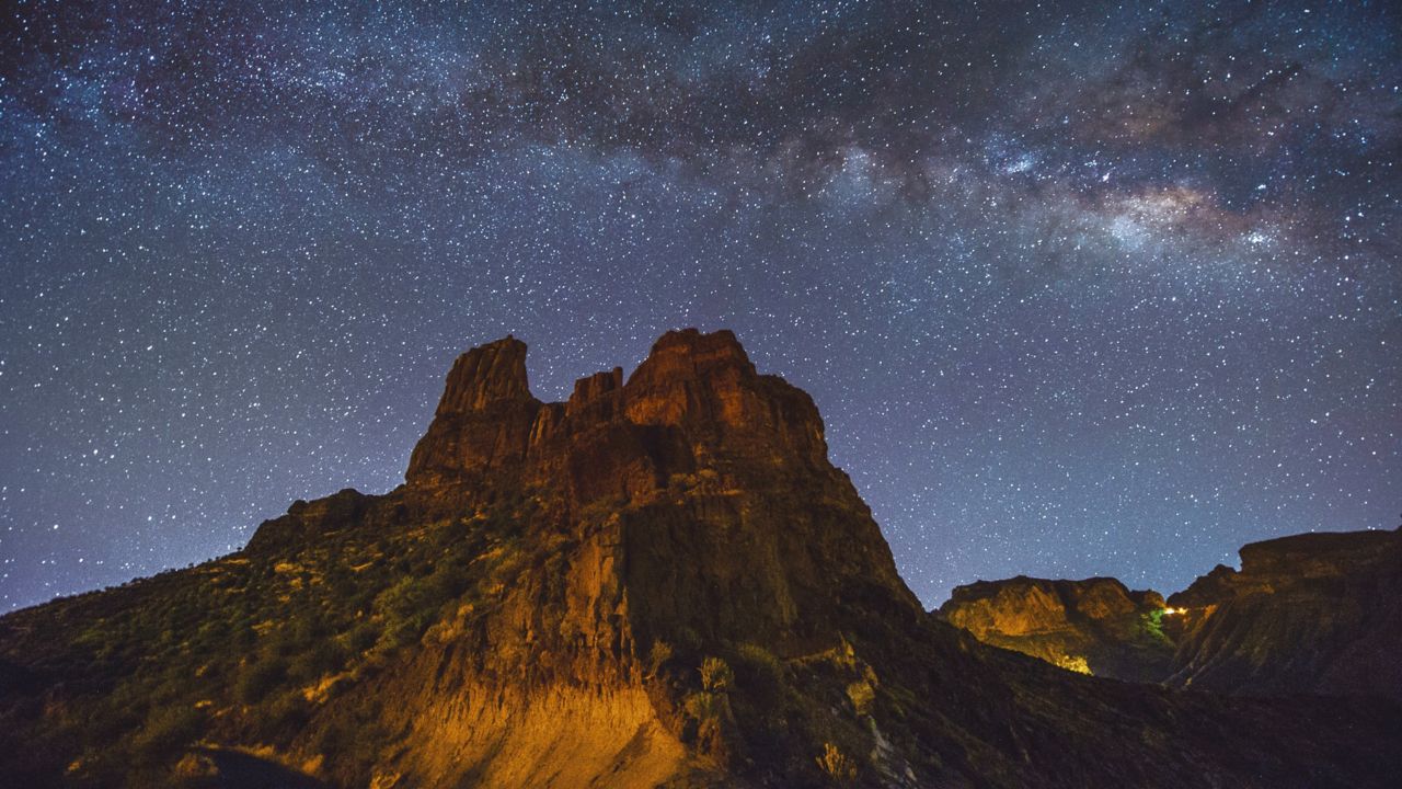 The stargaizing is glorious at Risco Caido and the Sacred Mountains of Gran Canaria in Spain.
