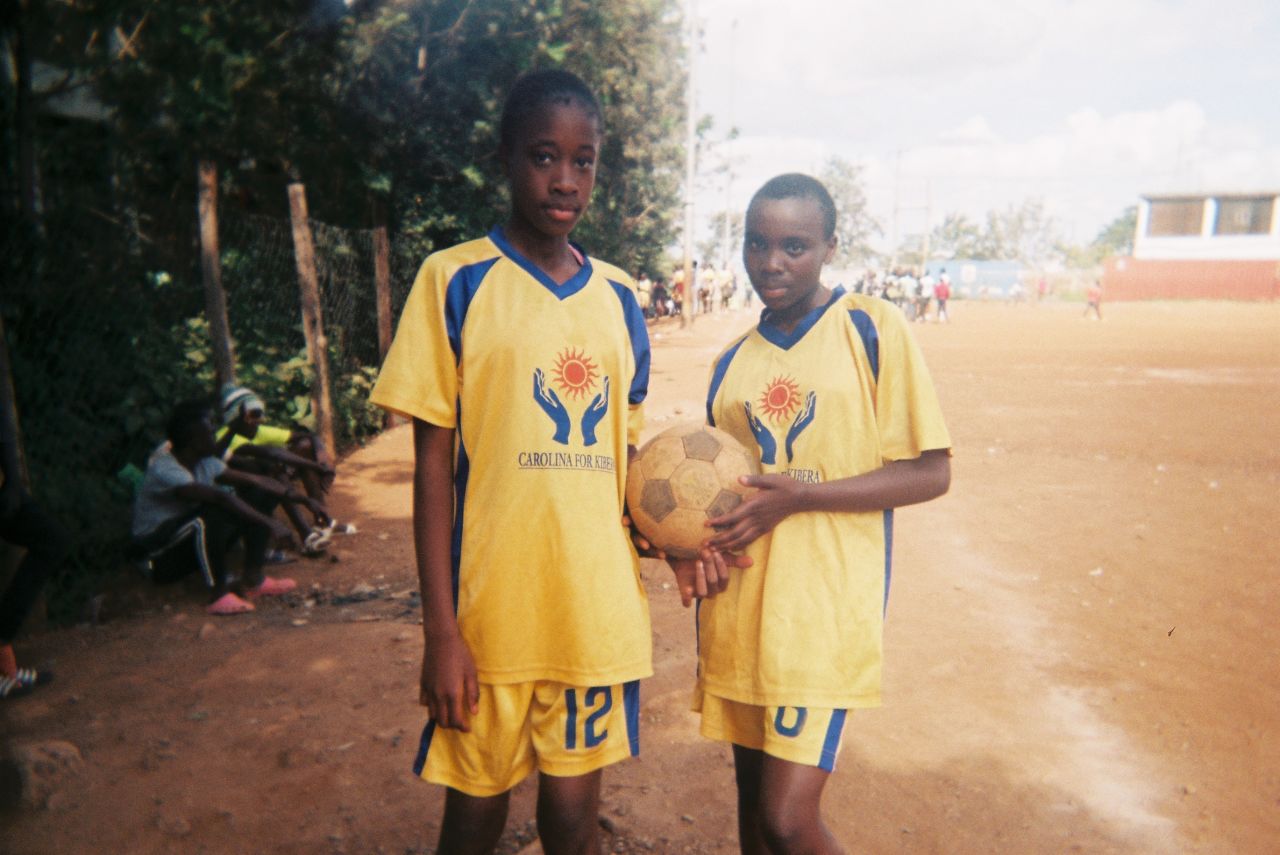 <strong>Photographer:</strong> Clinton Oduor, Carolina for Kibera<br /><strong>Location:</strong> Kibera, Nairobi, Kenya<br /><br />"Soccer is a popular sport among young people and does not discriminate based on gender. Football brings people together. With soccer we speak the same language even though we all come from 42 different tribes.  We have been helping to build peace with boys and girls from varying ethnic backgrounds as they learn how to rely on their teammates and develop healthy friendships with one another."