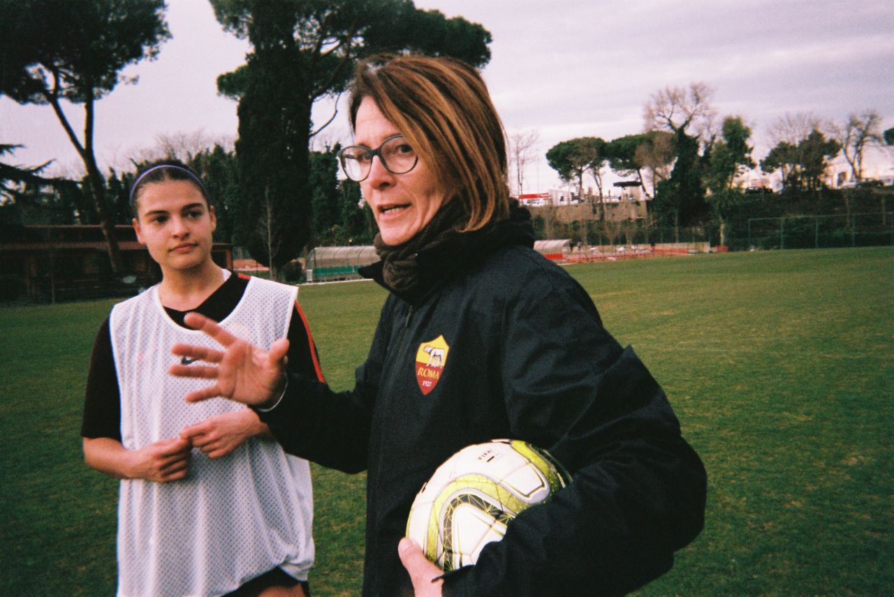 <strong>Photographer:</strong> Kristrún Antonsdóttir, AS Roma & Iceland<br /><strong>Location:</strong> Rome, Italy<br /><br />"This is the head coach of AS Roma Betty (Elisabetta Bavagnoli) and a player of the squad, Maria Zecca. This is after one of our training sessions where there were a couple of players doing some extra work and she was explaining some key factors to them. I wanted to show the coach in action with the players but more intimate. It represents work, moreover, the extra work and detail that goes into training for players and the coaches."