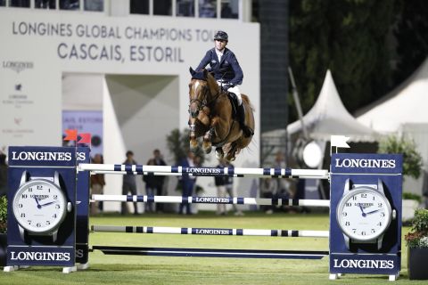 Britain's Maher, the defending LGCT overall champion, rode his Explosion W to second in the individual Grand Prix in Cascais.