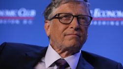 WASHINGTON, DC - JUNE 24: Microsoft principle founder Bill Gates participates in a discussion during a luncheon of the Economic Club of Washington June 24, 2019 in Washington, DC. Gates discussed various topics including climate change. (Photo by Alex Wong/Getty Images)