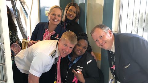 The airline provided a jet on which Pooser hosted her 17th birthday party.