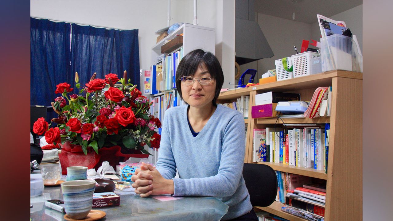 Kumamoto City Councilwoman Yuka Ogata works from home so she can also care for her young son.