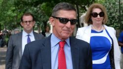 WASHINGTON, DC - JUNE 24: President Donald TrumpÕs former National Security Adviser Michael Flynn leaves the E. Barrett Prettyman U.S. Courthouse on June 24, 2019 in Washington, DC. criminal sentencing for Flynn will be on hold for at least another two months.  (Photo by Alex Wroblewski/Getty Images)