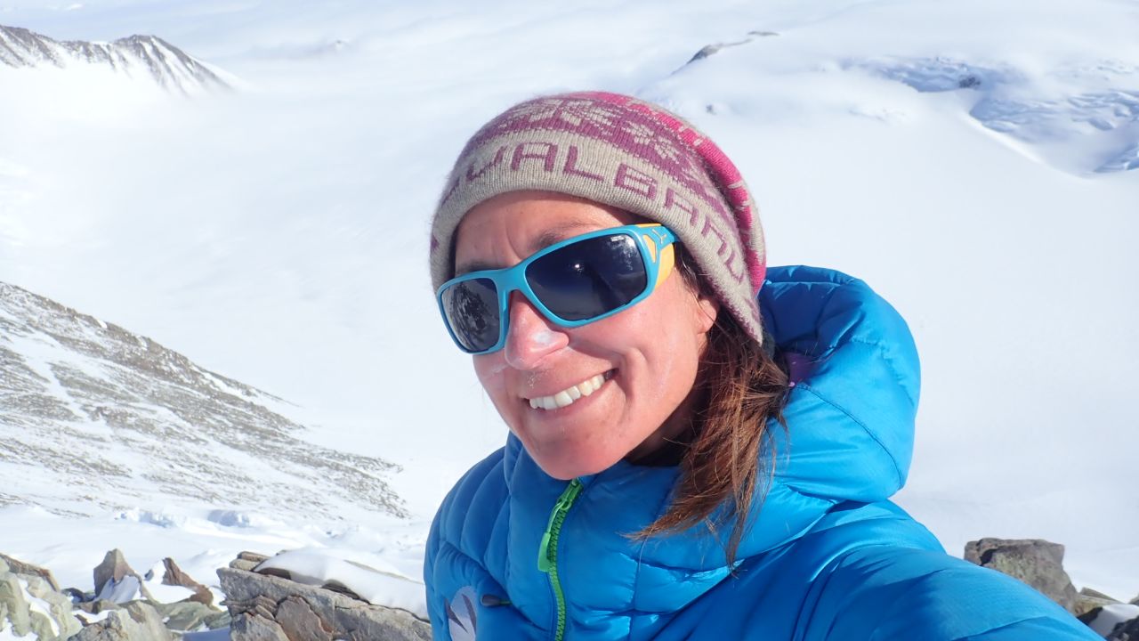 Davidsson on Mount Vinson, Antarctica's highest peak.