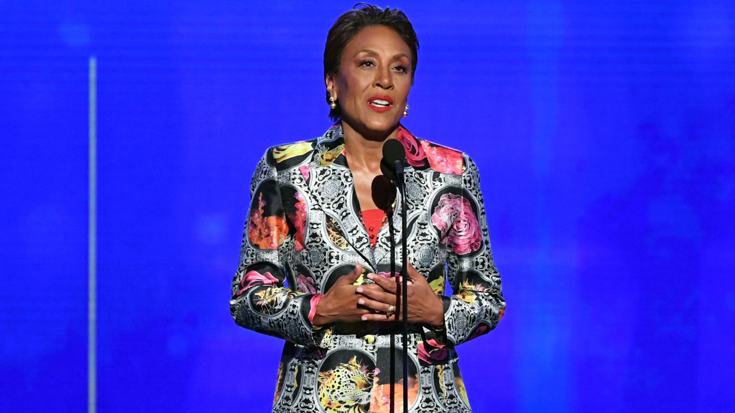 Robin Roberts accepts the Sager Strong Award onstage during the 2019 NBA Awards n June 24, 2019 in Santa Monica, California. 