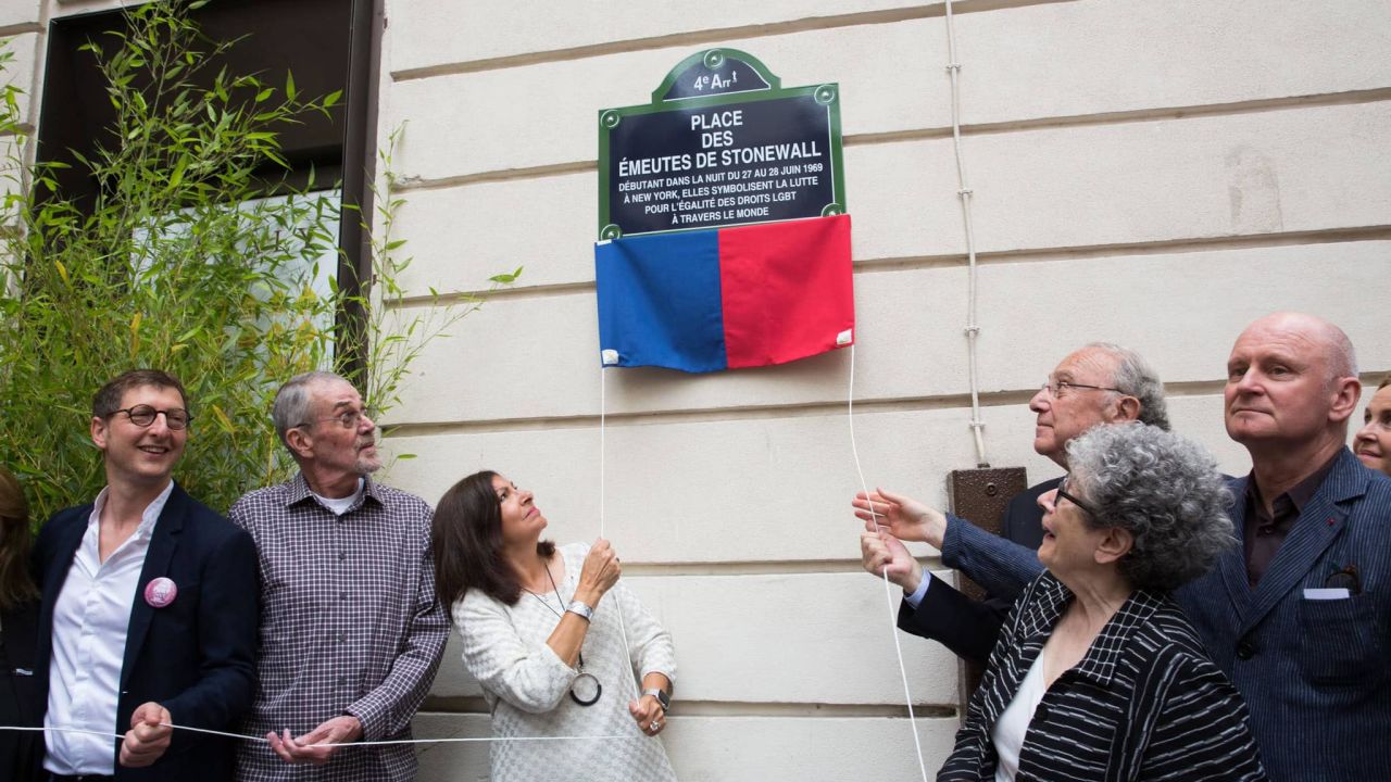 Four Paris locations were renamed after LGBTQ icons, including a square named after the Stonewall riots.