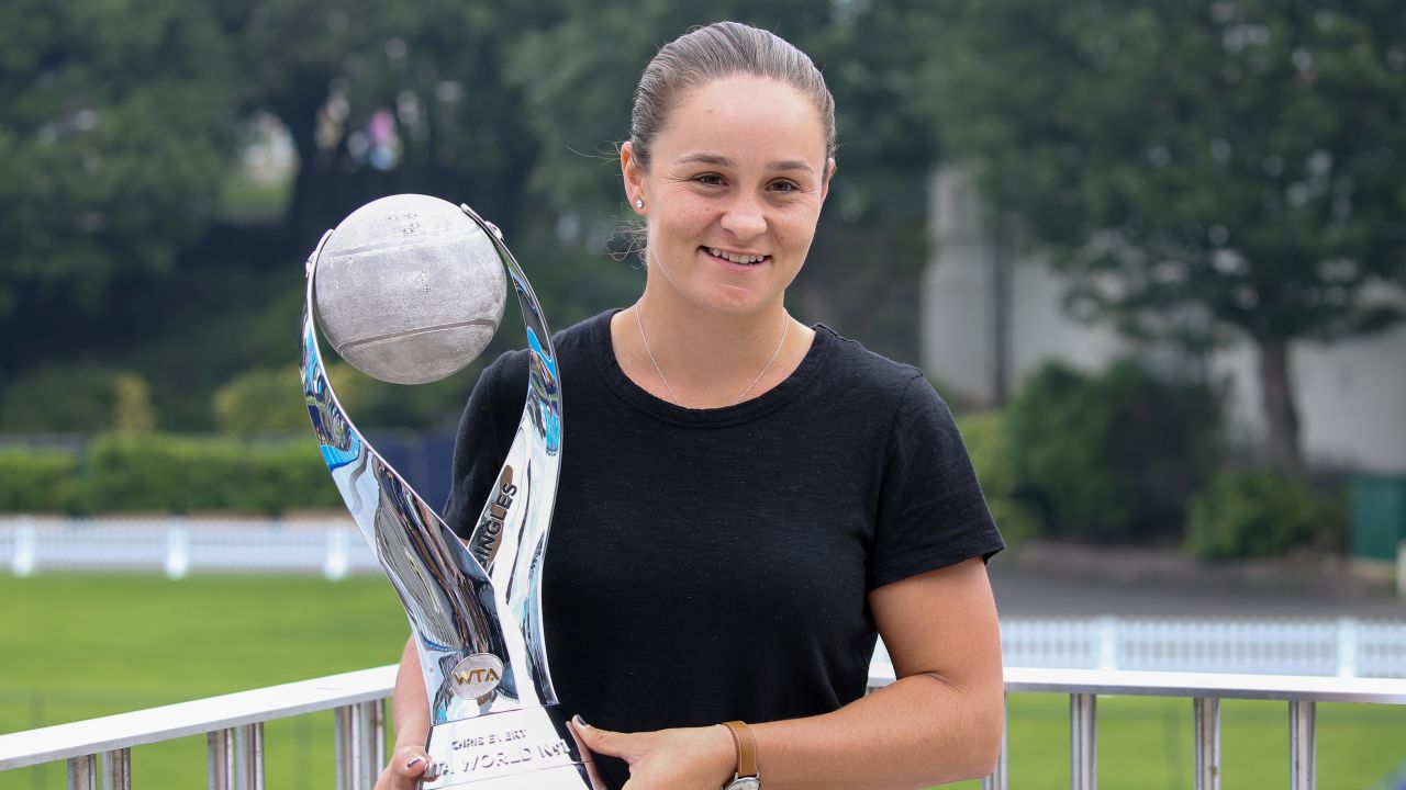 Ashleigh Barty took over as women's world No.1 this month. 