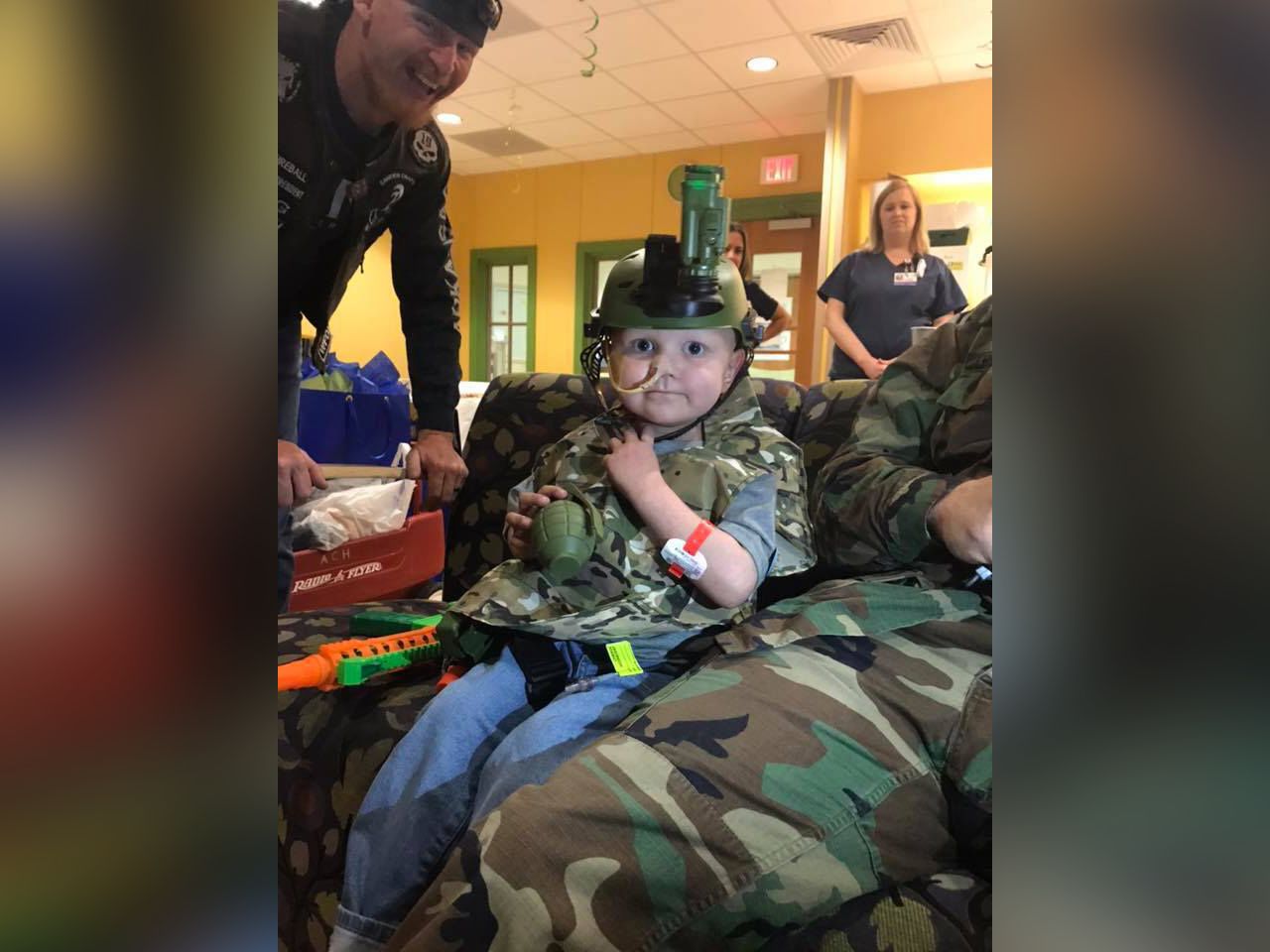 A 5-year-old boy with cancer dreamed of being a soldier, so dozens of  service members came to his funeral | CNN