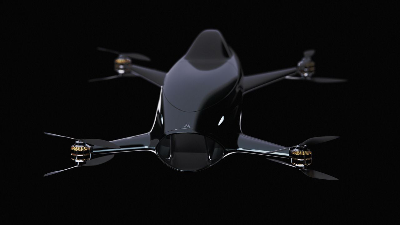 The low altitude quadcopter aircraft has been designed by Australian start-up Alauda Racing.