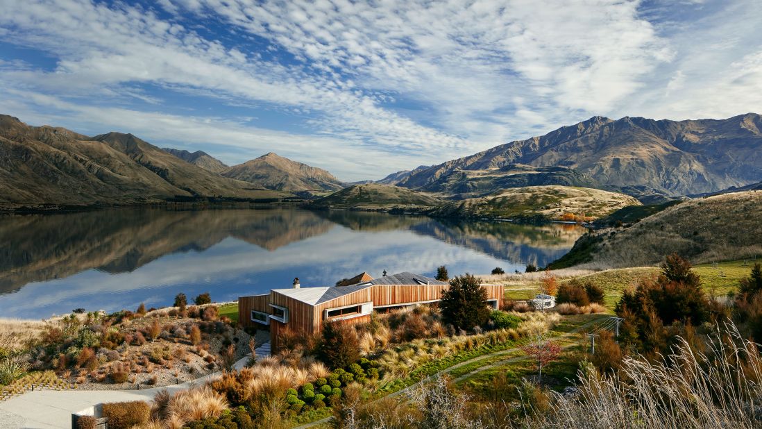 <strong>Te Kahu, Wanaka, New Zealand: </strong>Located on Lake Wanaka, this architectural stunner sits on 50 acres of jaw-dropping scenery.