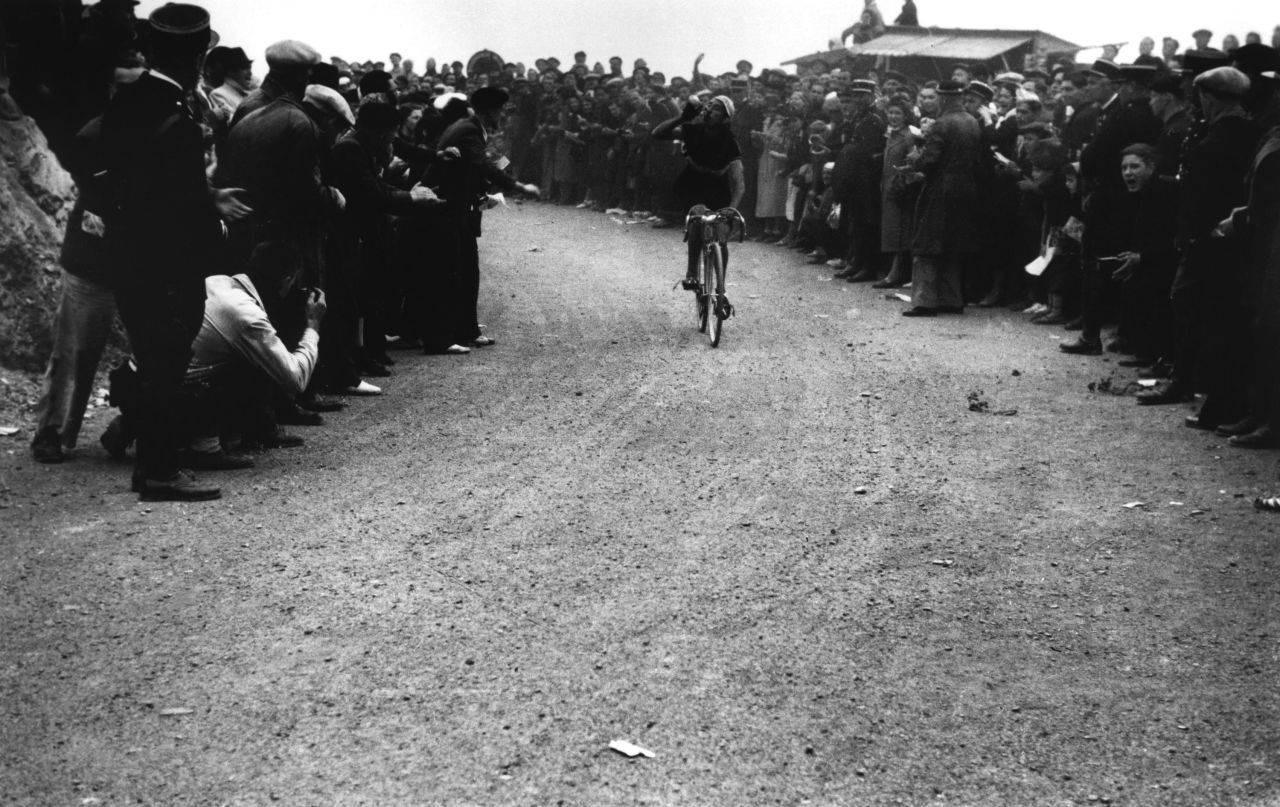 The Tour de France is a huge event for spectators, who come out to cheer on cyclists moving at high speeds. Legendary war photographer Robert Capa captured the race in 1939.