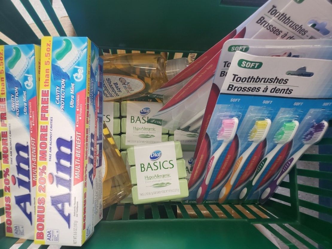 Gabriel Acuña says he bought toothpaste, toothbrushes and soap that he wanted to give to kids in the custody of US Customs and Border protection, but wasn't able to donate them.