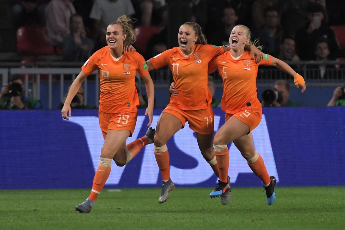 The Netherlands became the seventh European country to qualify for the last eight. 