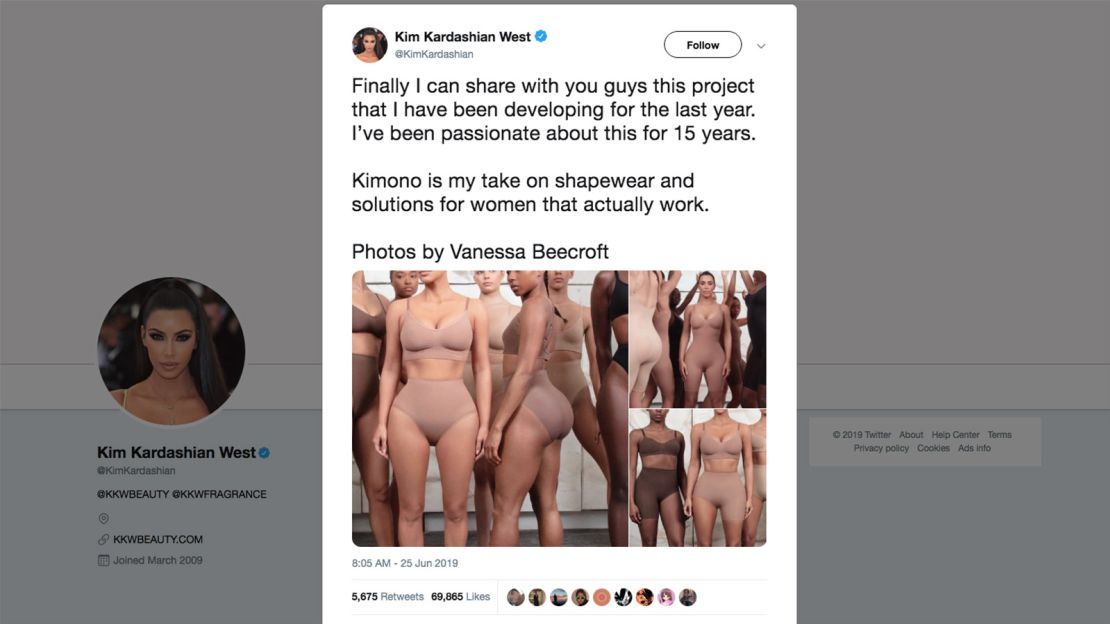 Kim Kardashian West's new 'Kimono' shapewear sparks outrage in Japan