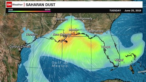 Sahara Dust Map 2019 The Southeast Us Is Seeing Some Colorful Sunsets -- Thanks To Dust From  Africa | Cnn