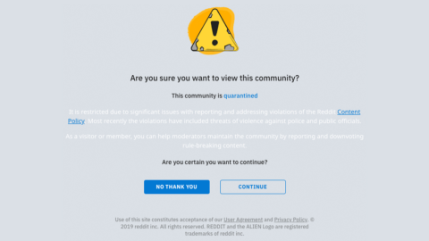 The message placed on The_Donald on Wedneday.