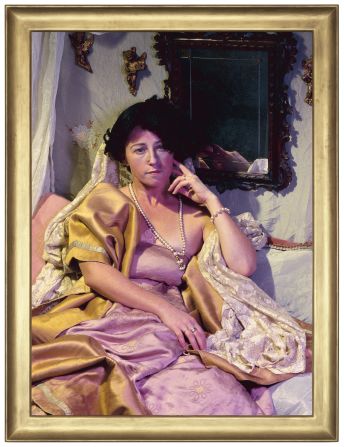 "Untitled #204" (1989) is a recreation of "Madame Moitessier" (1856) by Jean-Auguste-Dominique Ingres.