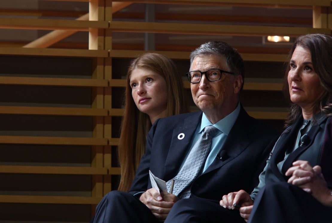 Gates' parents, Bill and Melinda, enjoy watching their daughter compete. 