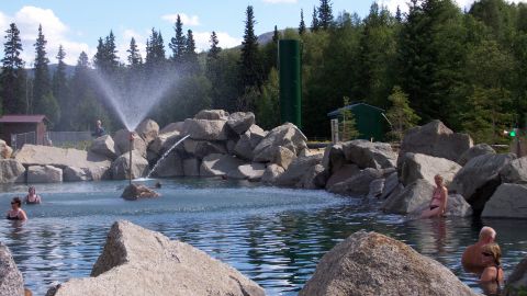 Chena Hot Springs is still a great spot in summer, when evening lows in the 50s are typical.