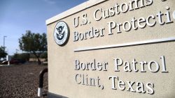 CLINT, TEXAS - JUNE 26: A sign is posted at the U.S. Border Patrol station where lawyers reported that detained migrant children had been held unbathed and hungry on June 26, 2019 in Clint, Texas. Nearly 100 children were sent back to the troubled facility yesterday after it had been cleared of 249 children just days earlier. Acting commissioner of U.S. Customs and Border Protection (CBP) John Sanders submitted his resignation in the wake of the scandal. (Photo by Mario Tama/Getty Images)