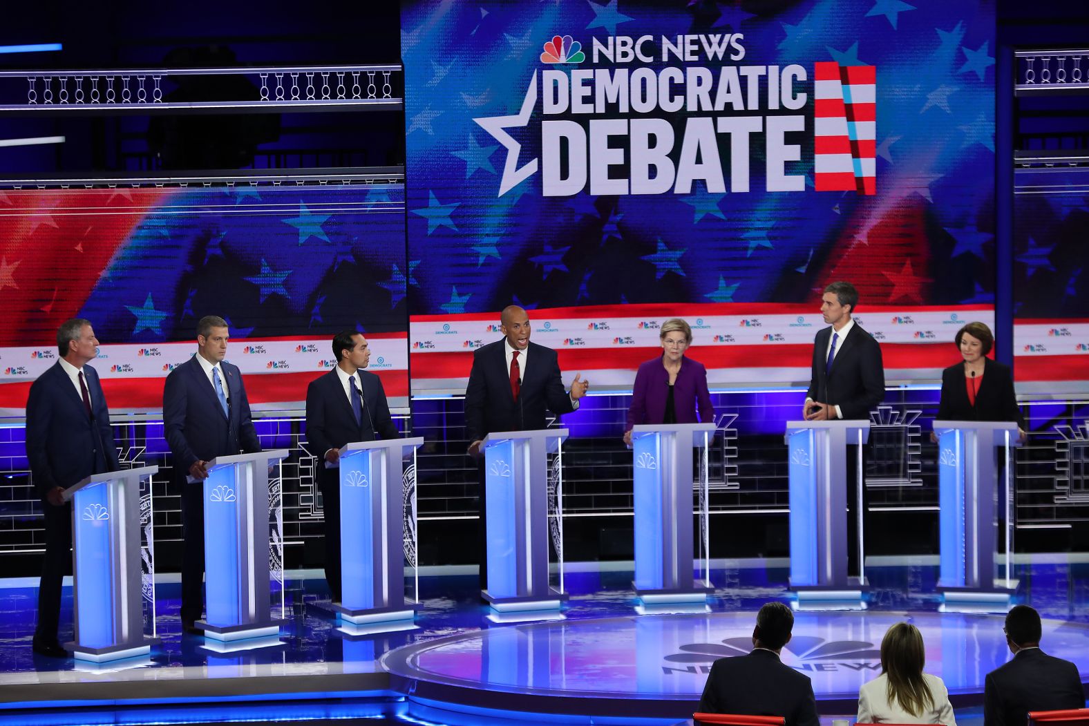 None of the candidates <a href="index.php?page=&url=https%3A%2F%2Fwww.cnn.com%2Fpolitics%2Flive-news%2Fdemocratic-debate-june-26-2019%2Fh_163ce5a8d87984a3da47ad1591709788" target="_blank">is polling above 35% nationally.</a> Four years ago, Hillary Clinton was polling at around 60%.