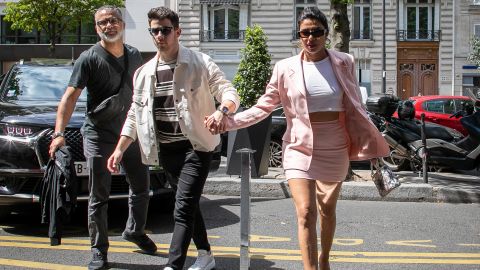 Nick Jonas and wife Priyanka Chopra on June 25 in Paris