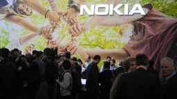 BARCELONA, SPAIN - FEBRUARY 27: A general view of the Nokia stand during the Mobile World Congress, on February 27, 2017 in Barcelona, Spain. (Photo by Joan Cros Garcia/Corbis via Getty Images)