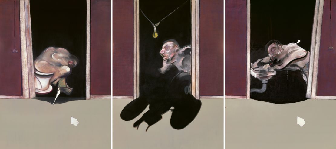 "Triptych May-June 1973" (1973) by Francis Bacon.