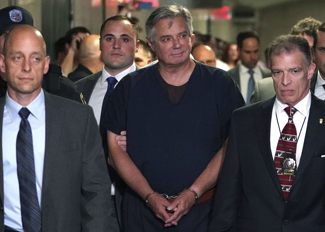 Paul Manafort arrives at Manhattan Supreme Court in June 27, 2019 for sentencing after being found guilty of a slew of charges.