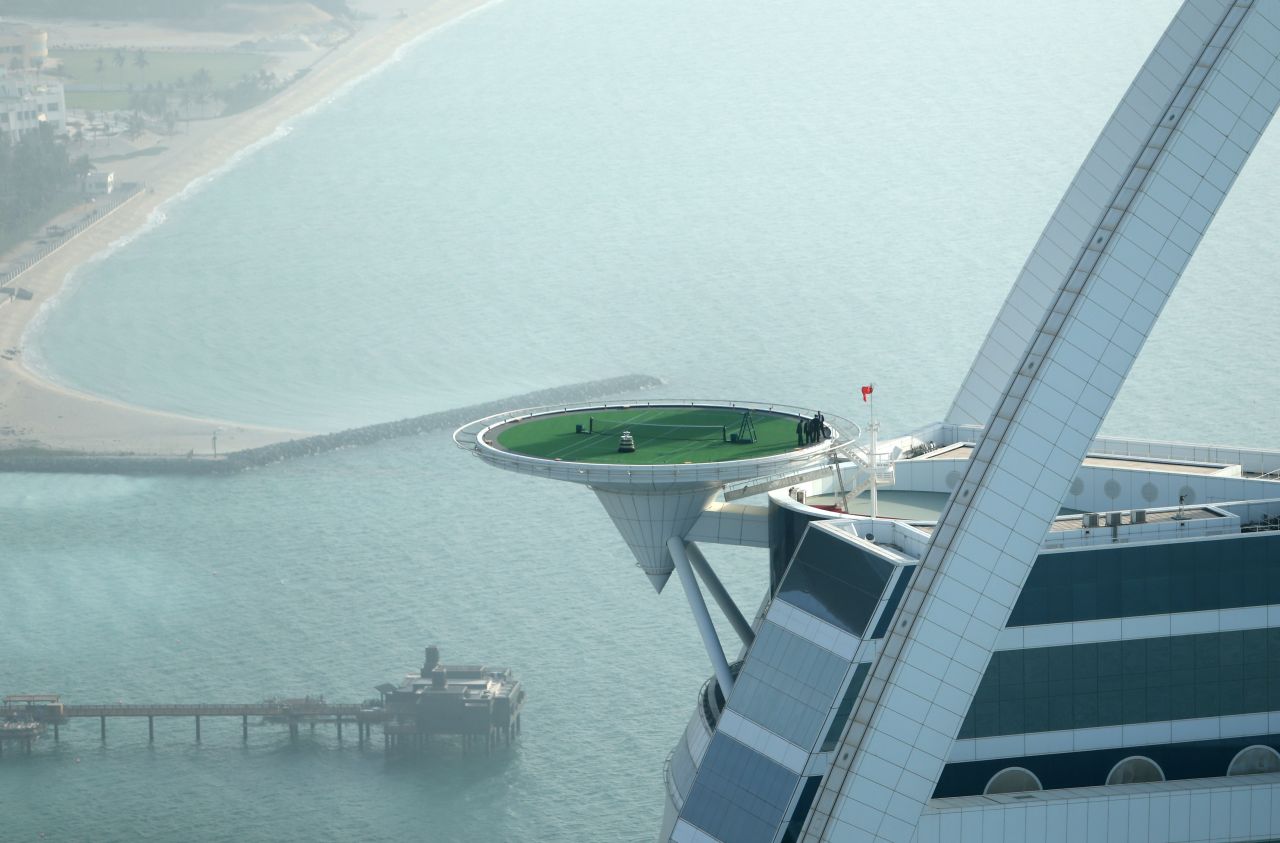 To elevate any celebration, the helipad at Burj al Arab caters for private events over 200 meters above the city. Not for the faint-hearted, this dizzying spot has played host to celebrities and exclusive clientele for 20 years.