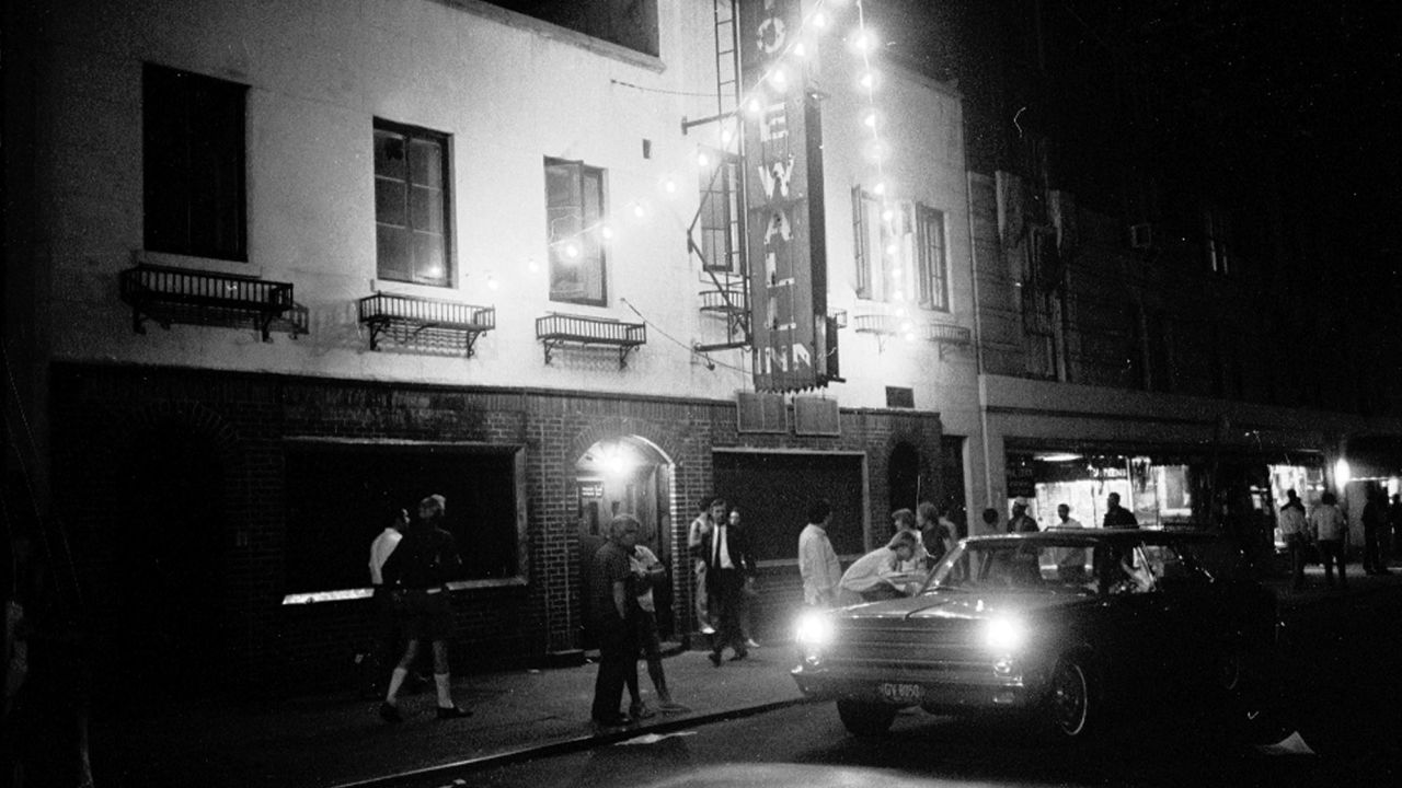 The scene outside the Stonewall Inn on July 2, 1969.