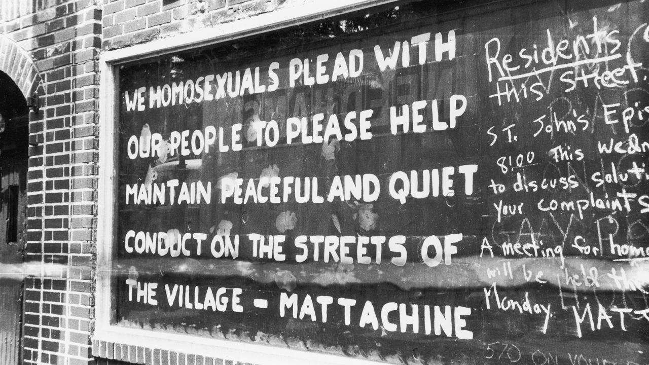 By the third day of the riots, messages filled a boarded-up window of the Stonewall Inn.