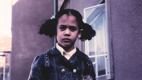 Sen. Kamala Harris tweeted this photo of herself as a young girl during the debate.