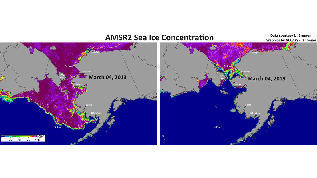 alaska sea ice chart