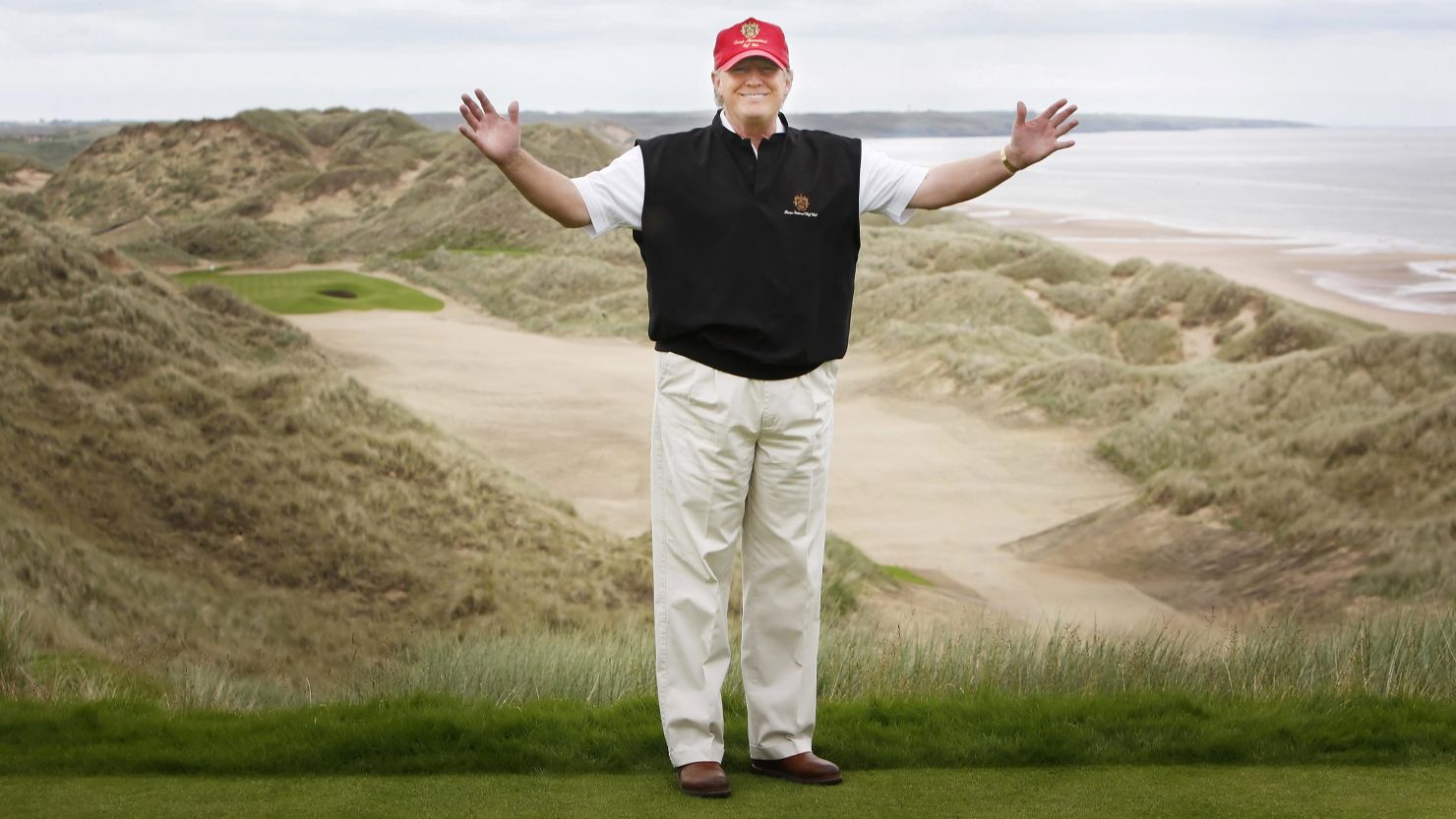 Donald Trump at the Menie Estate in Aberdeenshire, Scotland, in June 2011.