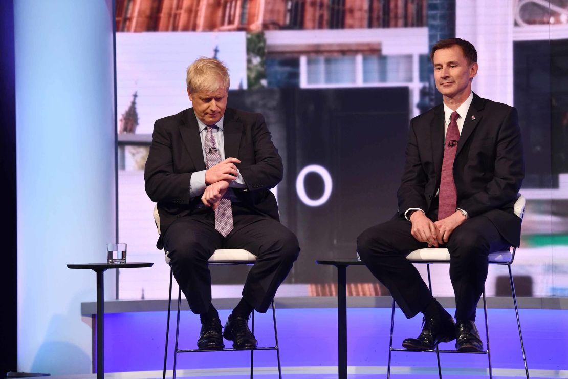 Boris Johnson and Jeremy Hunt participated in a Conservative Leadership televised debate on Wednesday night.