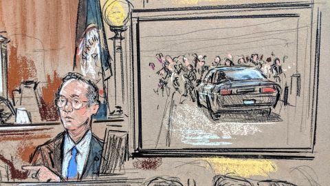 A video of the car attack was shown in court Friday before sentencing.