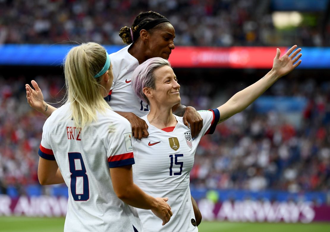 Rapinoe is now the World Cup's joint top-scorer
