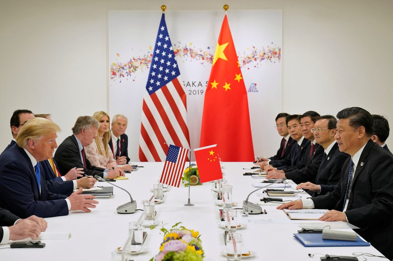 Donald Trump attends a bilateral meeting Saturday with Xi.