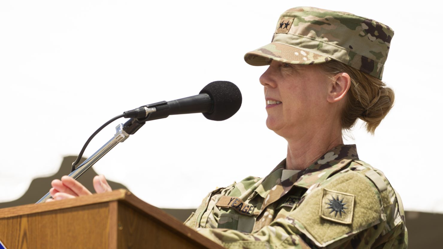 Maj. Gen. Laura Yeager assumed command of the California National Guard's 40th Infantry Division on Saturday during a ceremony at Joint Forces Training Base at Los Alamitos, California. 