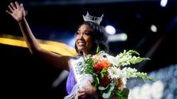 Miss Greene County Brianna Mason is crowned Miss Tennessee in the final round of the Miss Tennessee Scholarship Competition at Thompson-Boling Arena in Knoxville, Tennessee on Saturday, June 29, 2019. This photo was taken with a Hoya Star Six Filter.Kns Miss Tennessee Finals Crowning
