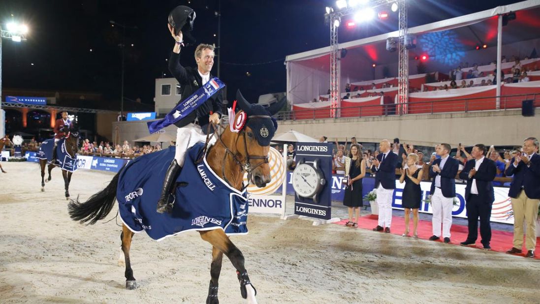 Dutchman Maikel van der Vleuten won the Monaco leg of the Longines Global Champions Tour riding Beauville Z. 