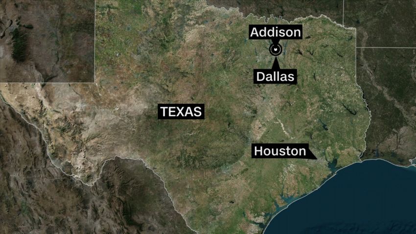 texas map private plane crash